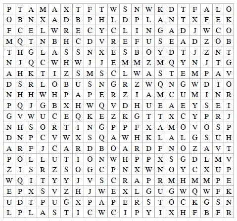 word search matrix - HEC