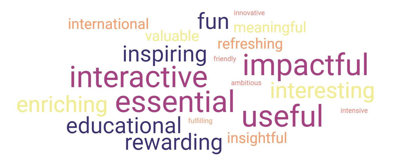 Wordcloud of student feedback