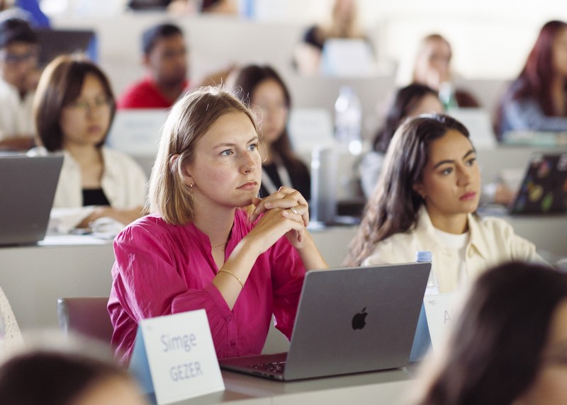 Students in class