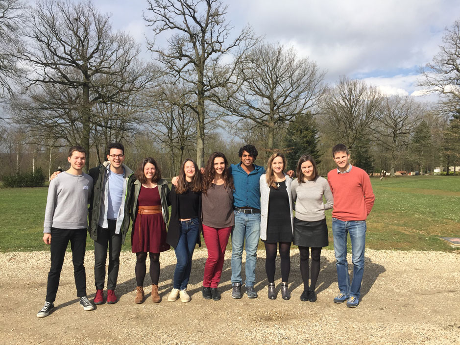 Sushil Reddy with his eight fellow-students from the MSC Sustainibility & Social Innovation