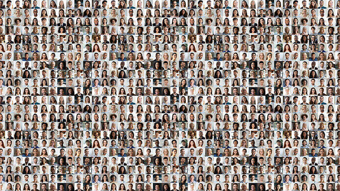 mosaique of people - fizkes-AdobeStock