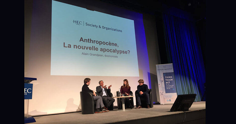 Conférence d'Alain Grandjean à HEC Paris - décembre 2019